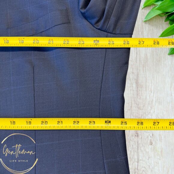 BILL BLASS Mens Blazer Sport Coat 3 Button Jacket 50L Blue Navy 100% WOOL Suits - Picture 5 of 10